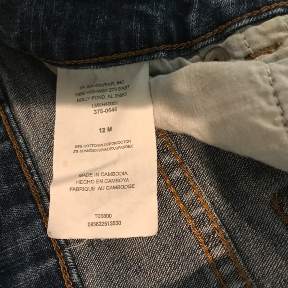 Lee Riveted Jean Shorts - Picture 2 of 3